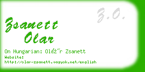 zsanett olar business card